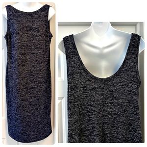 NWT Rebecca Taylor High End Scoop Neck w Lower Scoop Back Tank Knit Dress, S